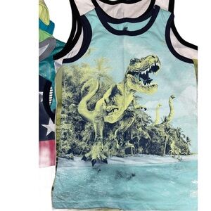 Dinosaur Print Kids Tank Top